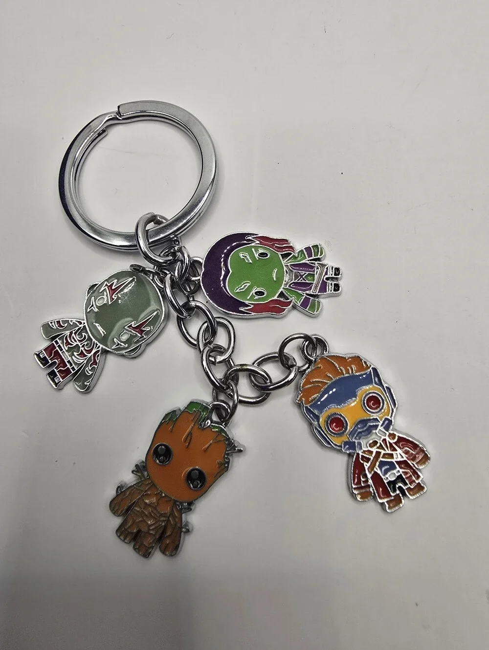 Guardians of the Galaxy Bag Charm Keychain Star Lord Groot Gamora